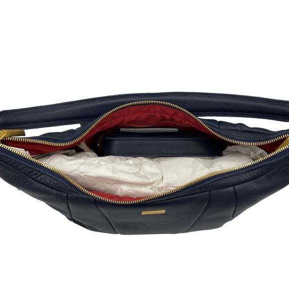 Hammitt MORGAN Blue Pebbled Leather Crossbody Bag NWT - Picture 13 of 13